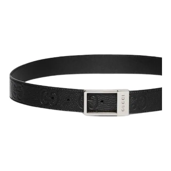 GUCCI Monogrammed Embossed Belt-1