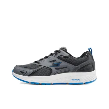 Skechers MEN'S GO Anti Slip Wear Resistant Low Top Casual Running Shoes Men's Gray Black