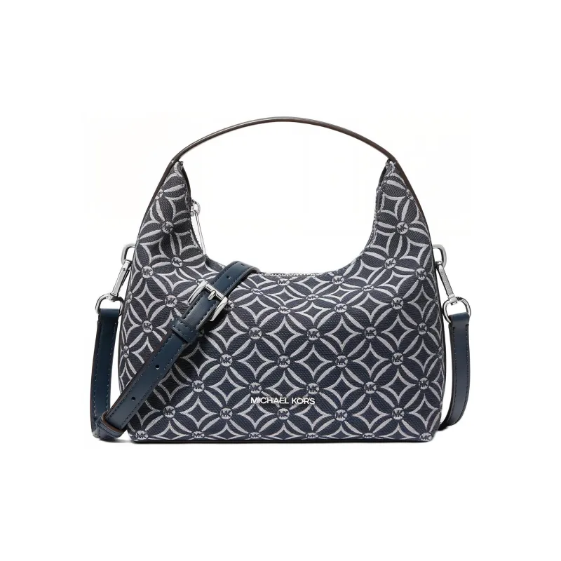 MICHAEL KORS Jacquard Crossbody One Shoulder Handbags Small Size Women's Denim Blue-0