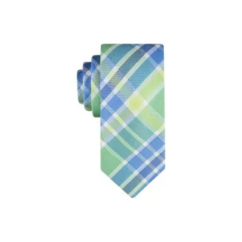 Tommy Hilfiger Polyester, Silk Ties Men's Green Blue