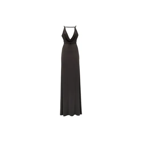 Alexander McQueen Slip Dresses Women's Ebony