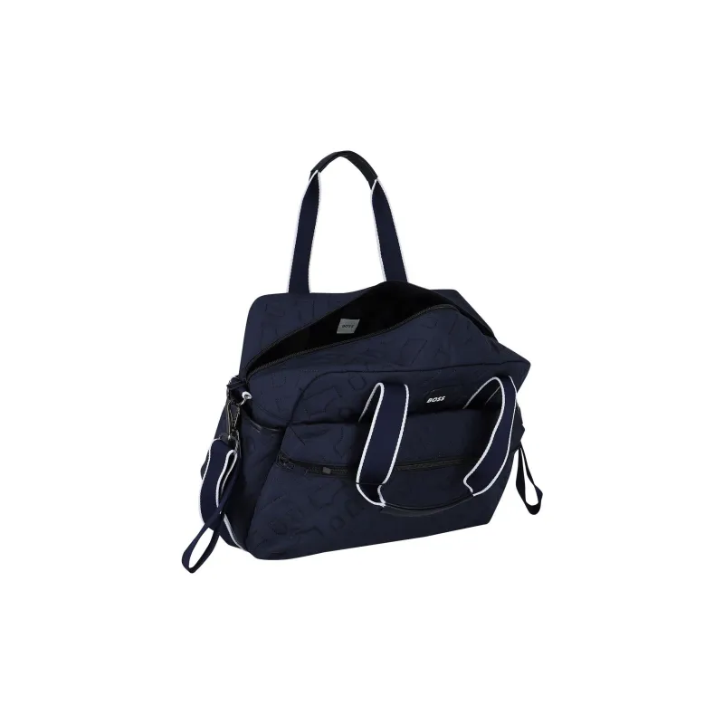 BOSS Polyester Shoulder Bag Crossbody Bag Handbag Women's Marine Blue-4