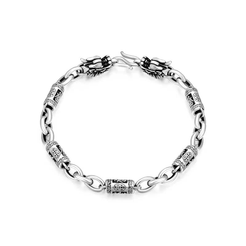 Mokinggran S925 Silver Bracelets Men's-2