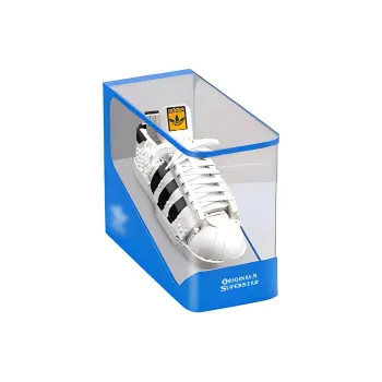 LIGHT YOUR BRICKS LeiYiBai Compatibility, Building Block 10282 Shell Toe Shoe Exclusive Display Case Model Accessories