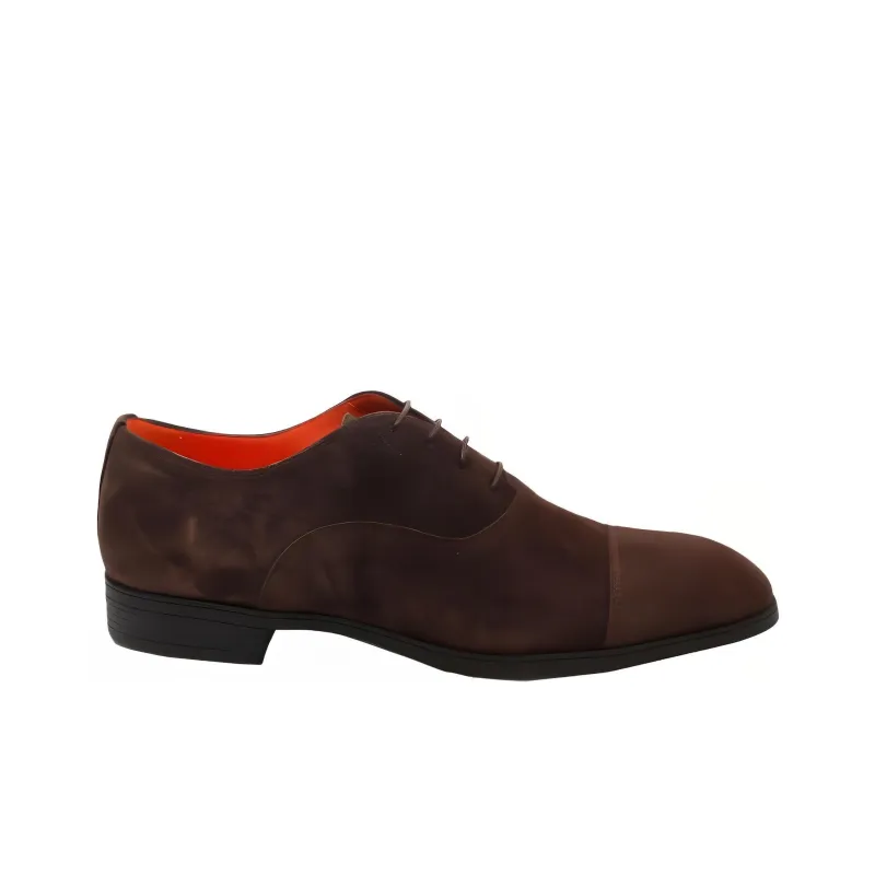 Santoni Suede Oxford Shoes-1