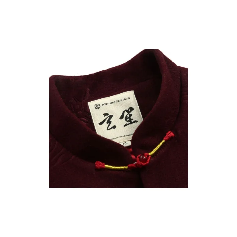 XUANSHENG Jackets Coats Men's Burgundy-2