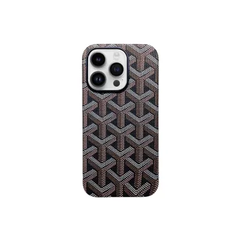 BYZ Leather Material Magnetic Phone Case Compatibility Apple IPhone 15 Pro Max