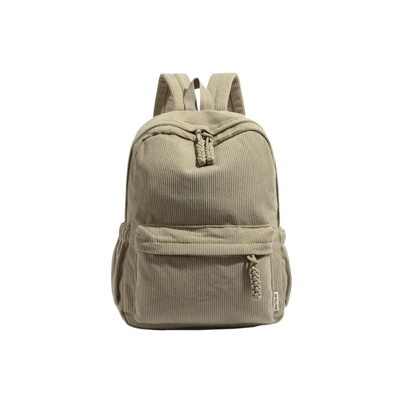 BSELEON Corduroy Backpack Regular Unisex Multicolor-4