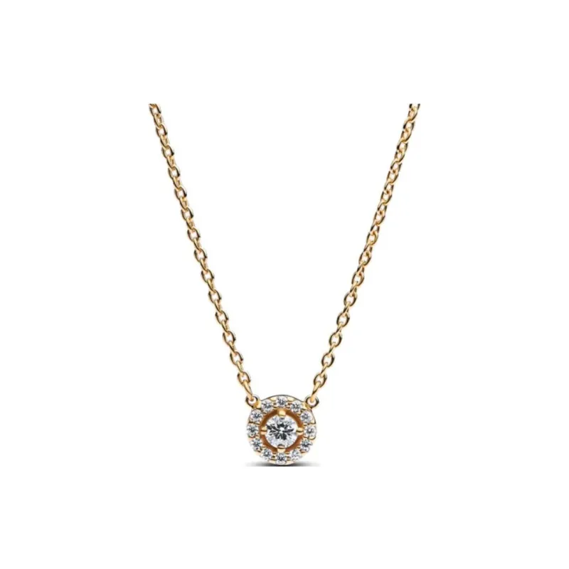 Pandora Gold Plated Necklaces Women's Gold-0
