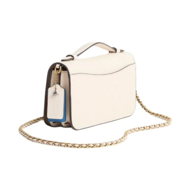 COACH Bea Calfskin Crossbody Bag Small Size Women's Chalk White-1