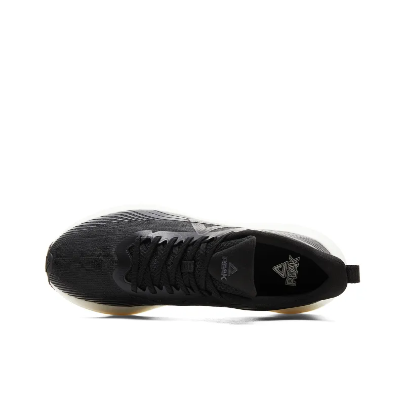 PEAK Cushioned Wear-Resistant Lightweight Slip-Resistant Low-Top Running Shoes Men's Black Ivory-3