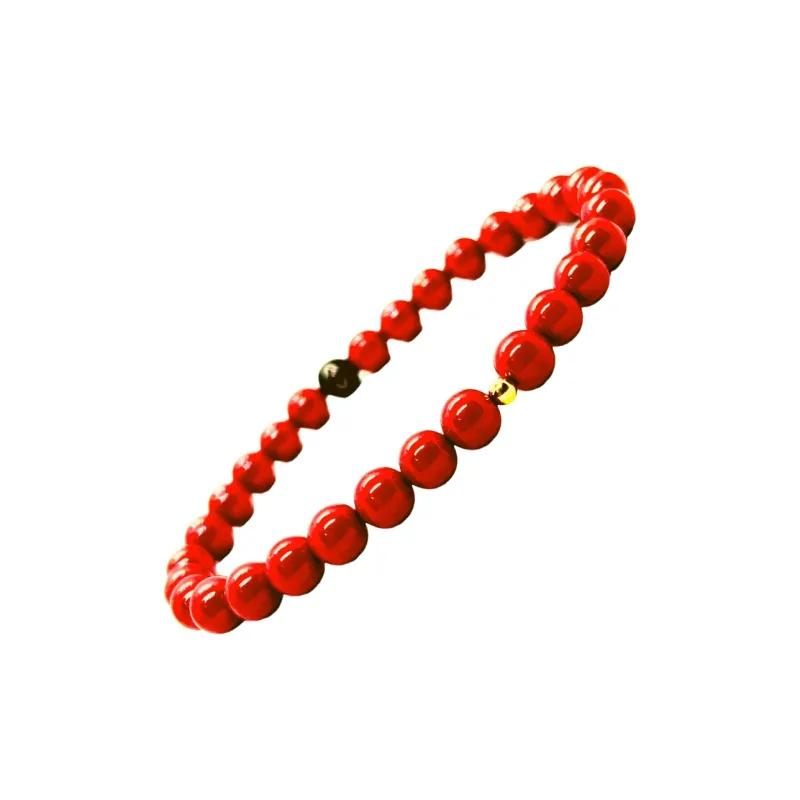 ZANJICHUANQI Cinnabar Jade Bracelets Women's-0