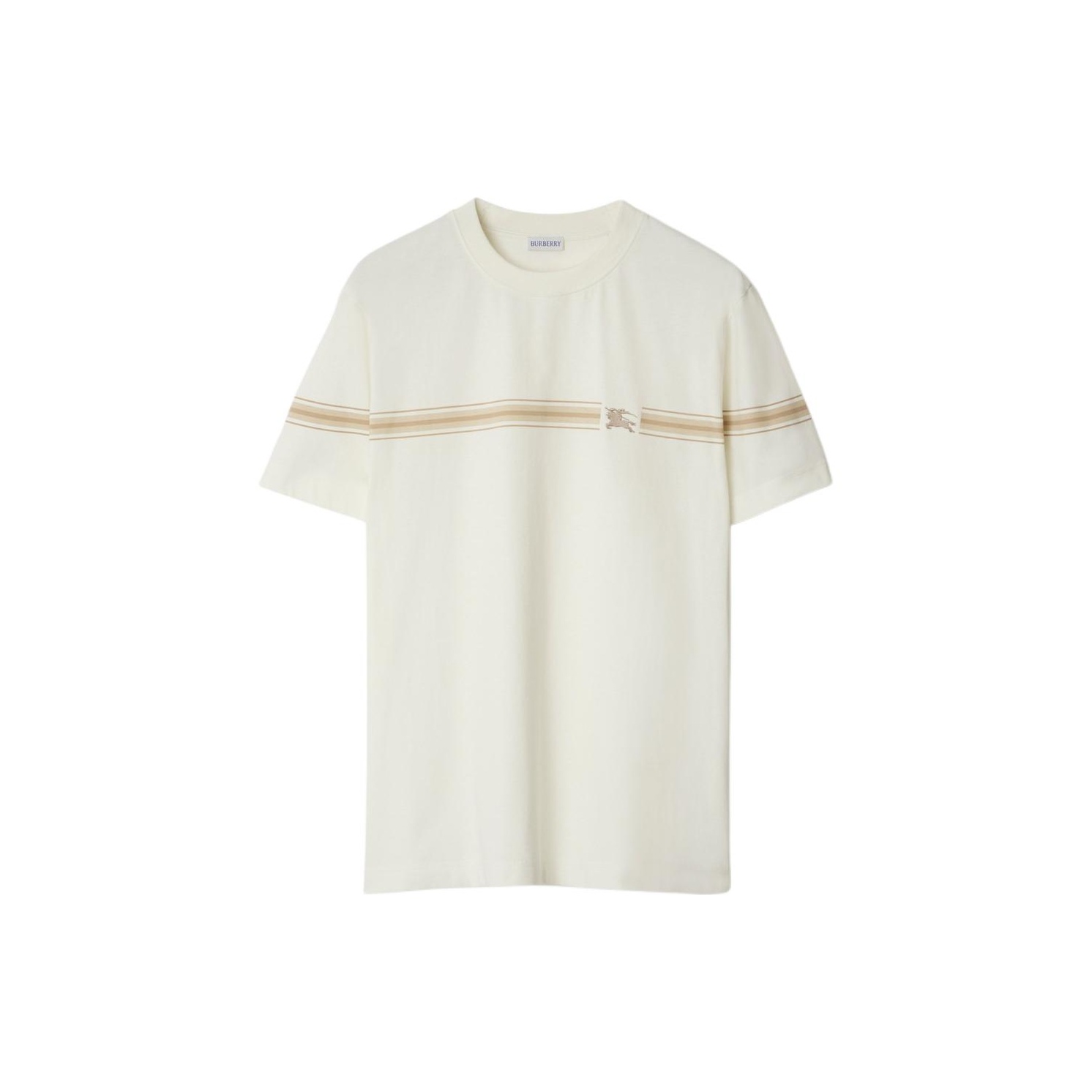 Burberry★素敵！Striped Cotton T-shirt Burberry striped-detail Cotton T-shirt | Black | FARFETCH