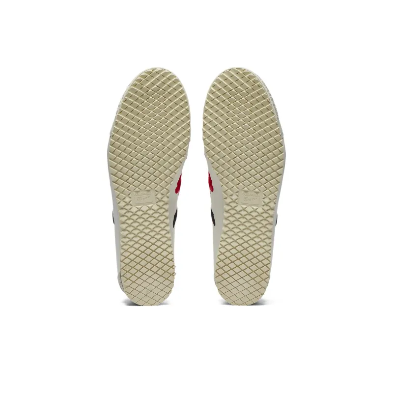 Onitsuka Tiger MEXICO 66 Anti Slip Wear Resistant Low Top Casual Shoes Unisex White Red-5