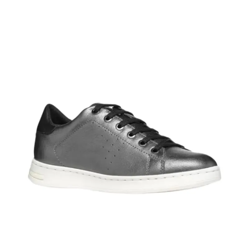 GEOX Jaysen Low-Top Skateboard Shoes Women's Silver Gray-1