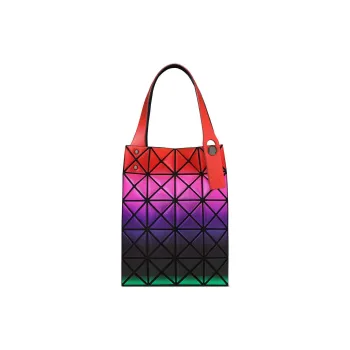 ISSEY MIYAKE Polyurethane Tote Bag, Shopping Bag, Handbag Mini Women's Red