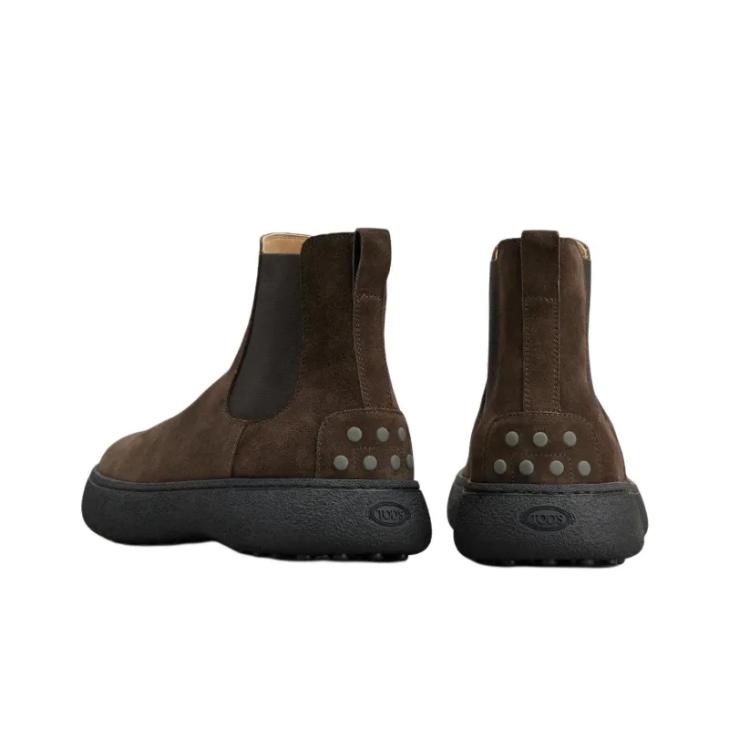 TOD'S Round Toe Ankle Boots-3