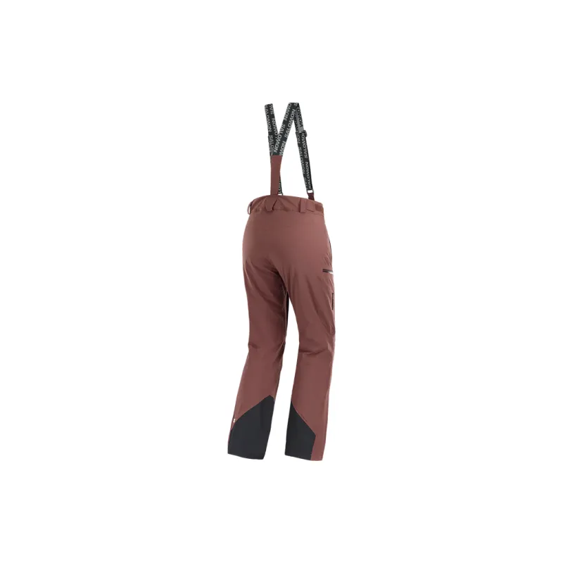 SALOMON BRILLIANT Ski Pants Women's Red Earth Tone-1