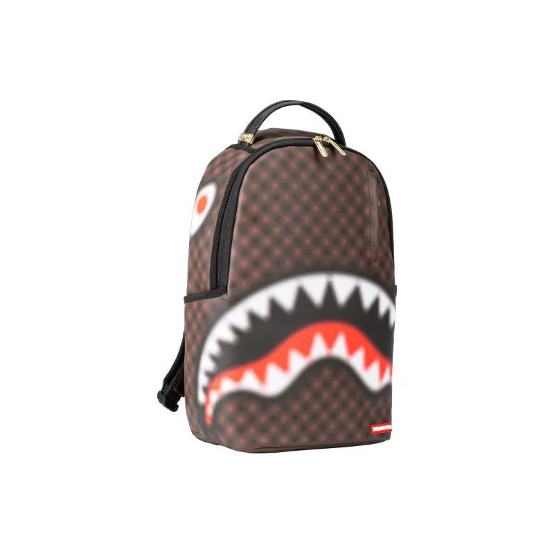 SPRAYGROUND SHARKS IN PARIS BLUR EFFECT BACKPACK Unisex Brown-1