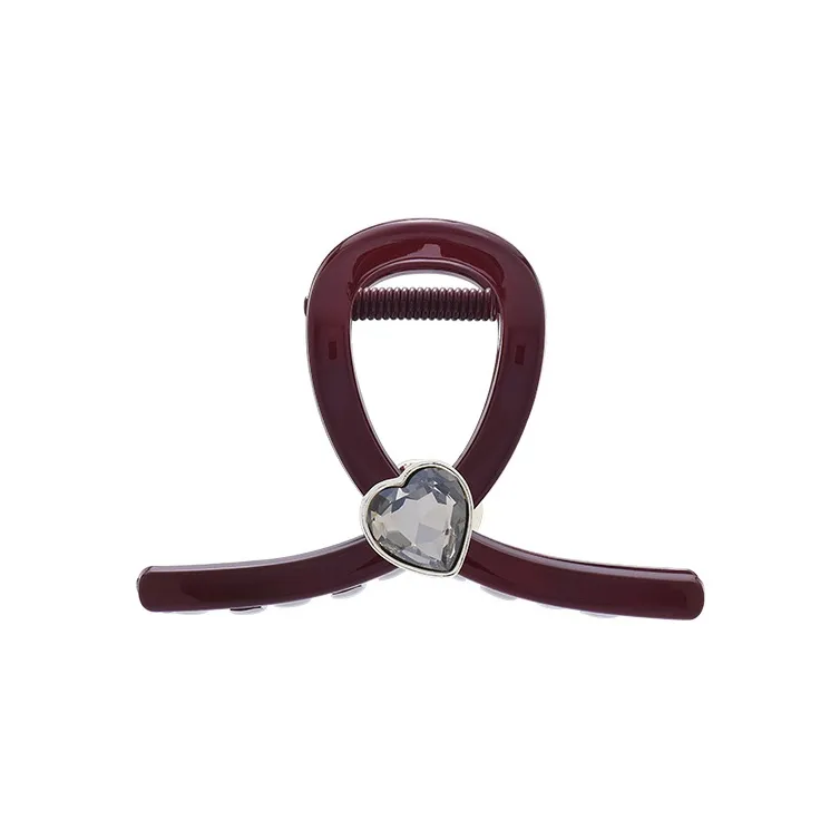 ROYALSASA Acrylic, Faux Crystal Shark Clamp Women's-0