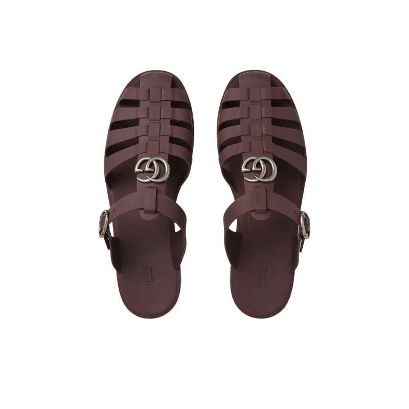 GUCCI Closed Toe Slippers Men's Chocolate-3