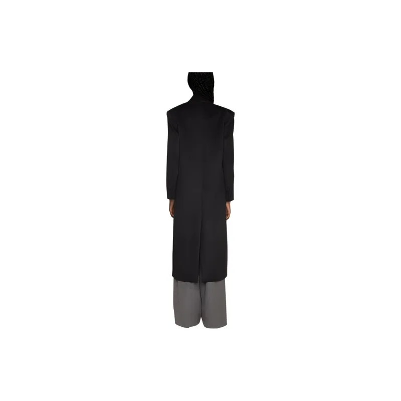 SAINT LAURENT Double Breasted Long Sleeved Coat-4