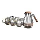 Gray Waterdrop Kettle+Gray Cup X6