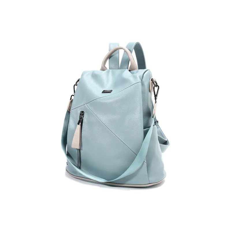 BUHOWE Oxford Backpack Women's White/Blue-6