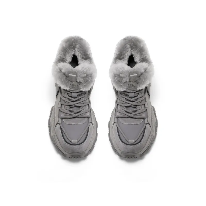 BELLE Anti Slip Wear Resistant High Top Chunky Sneakers Women's-2