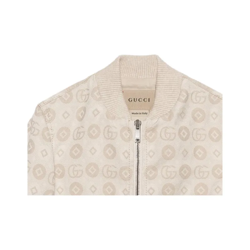 GUCCI Zip Up Long Sleeved Bomber Jacket-3
