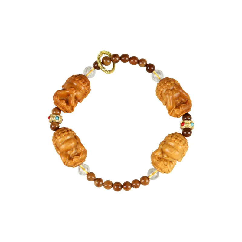YANFEI Barbie Sandalwood Bracelets Unisex-0