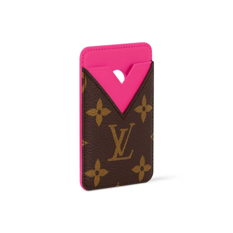 LOUIS VUITTON Canvas Card Holder Women's Pink-1