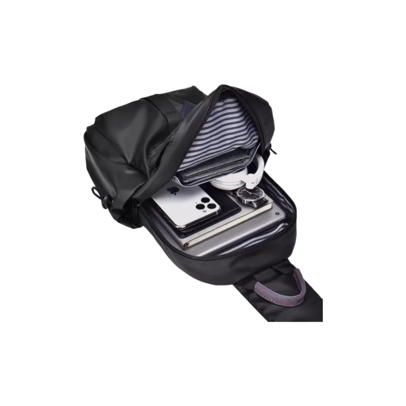 Warrior PU Sling Bag Regular Men's Black-2
