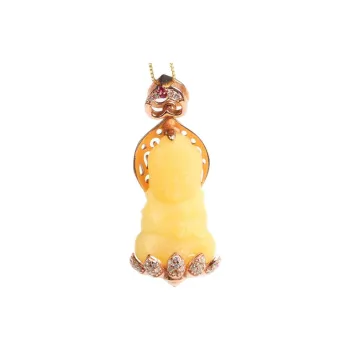 Ou Said Jewelry Amber Beeswax Necklaces Unisex