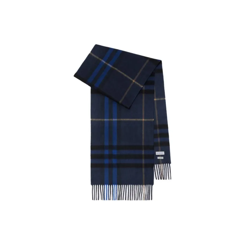 Burberry Checked Fringed Edge Scarf-1