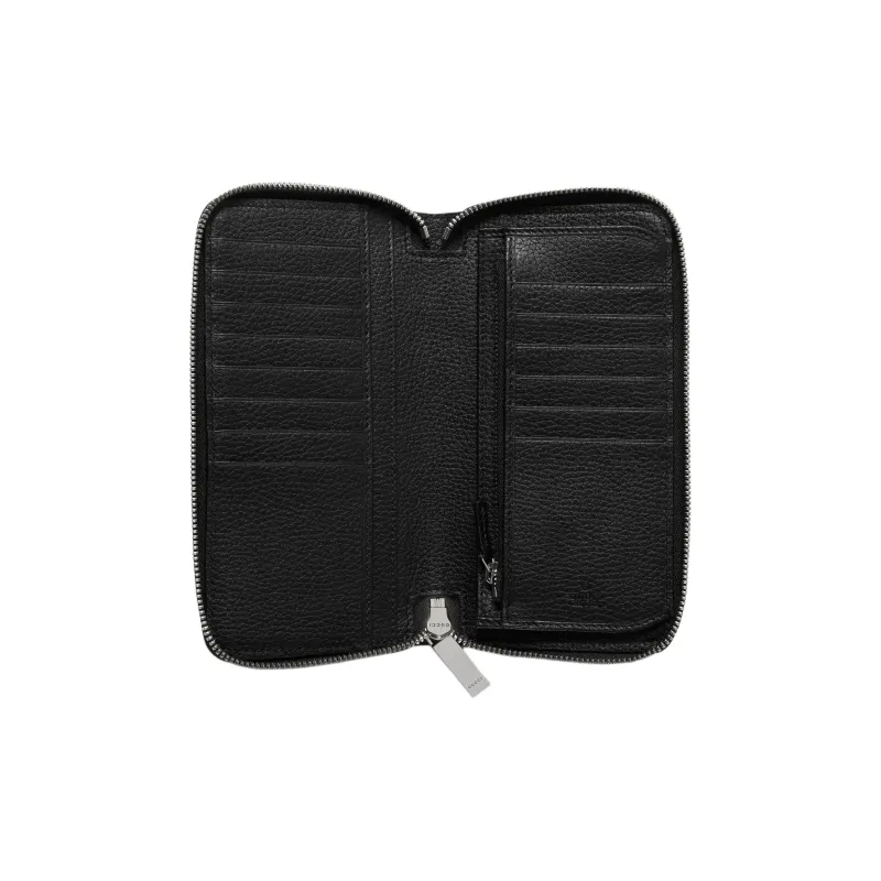 GUCCI Leather Card Holder, Wallet Men's Black-4