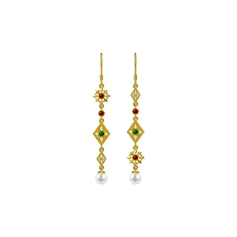 CARAT'S DIARY Colored Glaze, Faux Pearl Earrings Women's-0