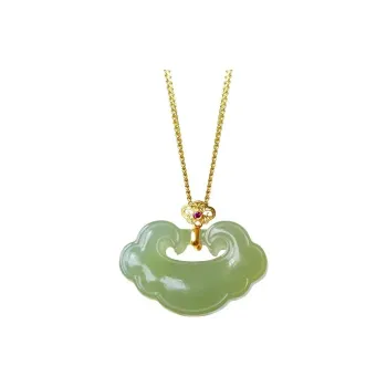 CUIYIN Hetian Jade Pendants Green Jade Unisex