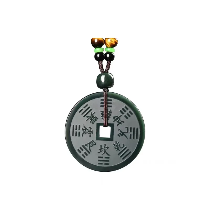 CUIYIN Hetian Jade Pendants Green Jade Unisex-0
