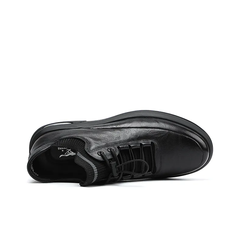 SEPTWOLVES Low Top Casual Shoes Men's Black HD-2