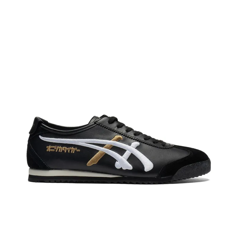 Onitsuka Tiger MEXICO 66 Anti Slip Wear Resistant Low Top Casual Shoes Unisex Black White-1