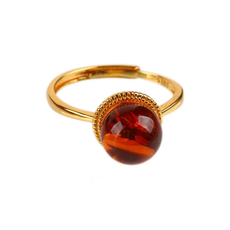 Ou Said Jewelry Amber Rings Unisex-4