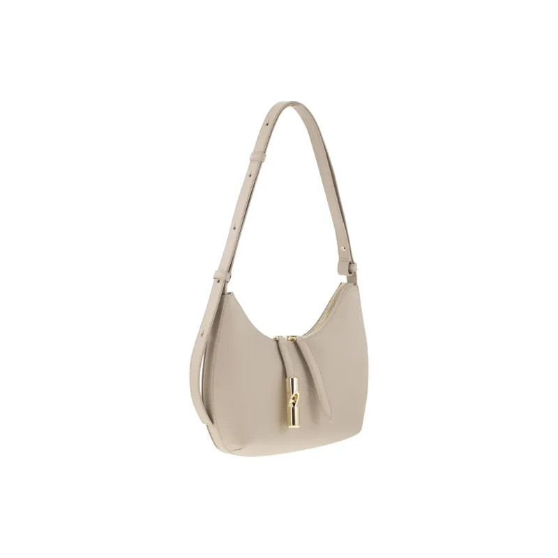 Furla Leather Handbag, Shoulder Bag Trumpets Women's Vanilla-2