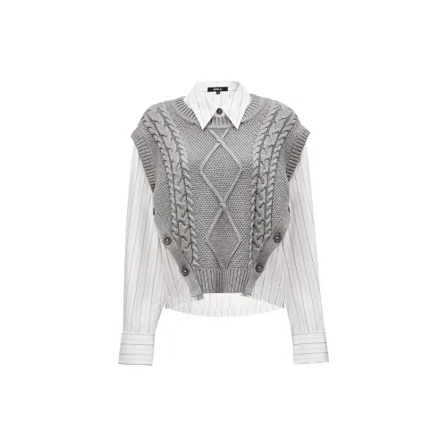 ONLY Chiffon Shirts Women's G47 Light Heather Gray