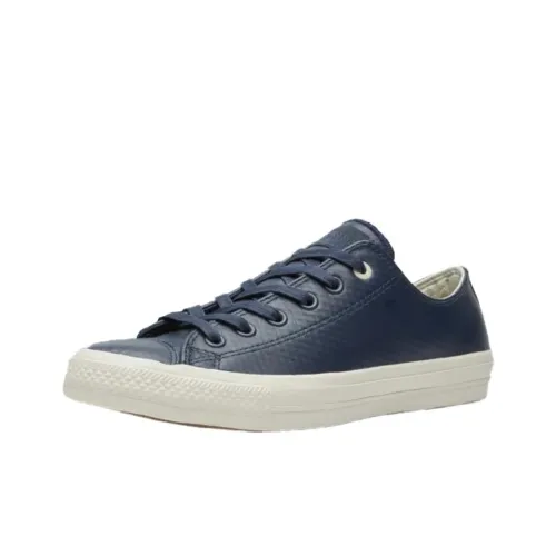Converse Anti Slip Wear Resistant Low Top Canvas Shoes Unisex Blue