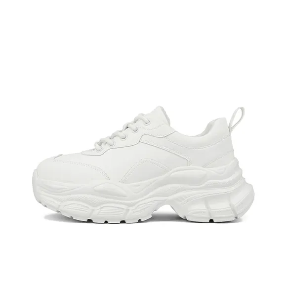 ZSBELLA Anti-Slip Wear-Resistant Low-Top Chunky Sneakers Women's-0