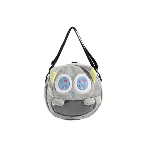 Travel Plush Backpack On The Shoulder Regular Unisex Gray/Black