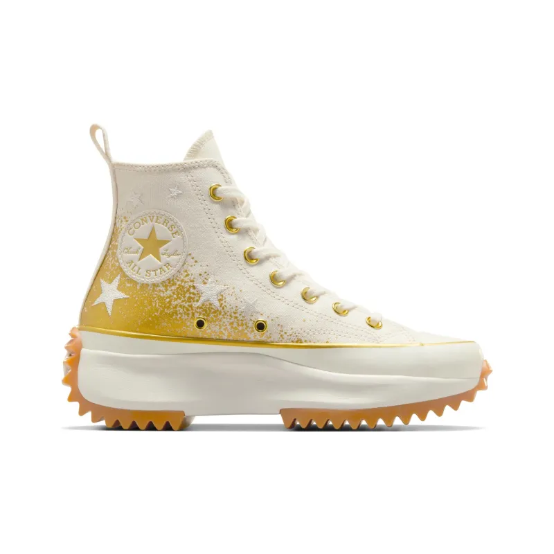 Converse Women's Run Star Hike Platform High 'Gold & Embroidered Stars' Women's-1