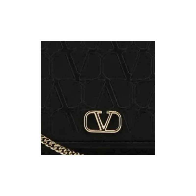 Valentino Logo Plaque Foldover Top Wallet-2