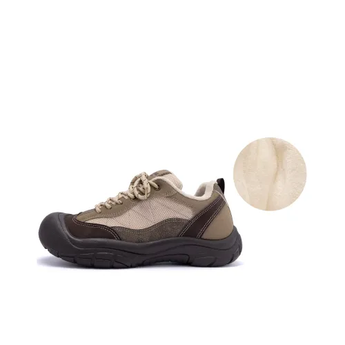 HUANQIU Abrasion Resistant Breathable Low Top Casual Shoes Men's Brown